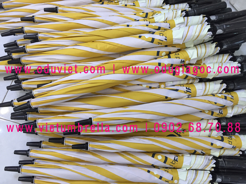 xưởng sản xuất ô dù cầm tay in logo quảng cáo